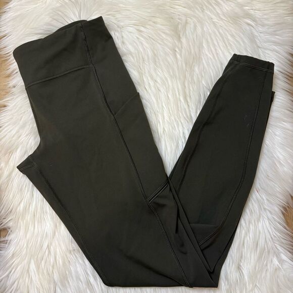 lululemon athletica Pants - [Lululemon Athletica] Olive Green 7/8th Leggings - Size 8
